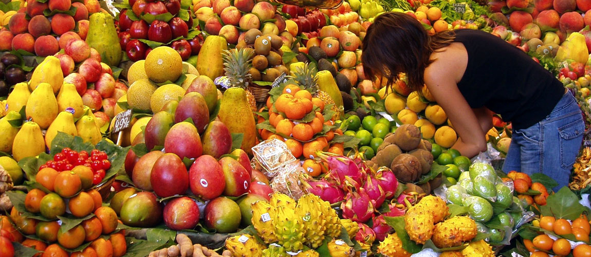 In salute con frutta e verdura